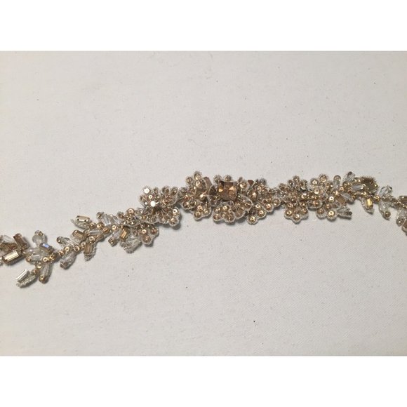 BHLDN Blossom Veils Wedding Rose Sparkle Sash - $260 - Champagne New In Box - Picture 5 of 8